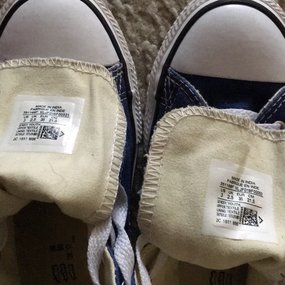 Converse All Star Chuck Taylor Blue Youth 3 - Picture 6 of 7